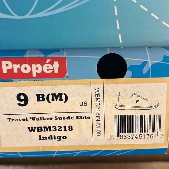 PROPET Travel Walker W3218 Women\'s Navy Blue Suede Ortholite Shoes. Size‎ 9.